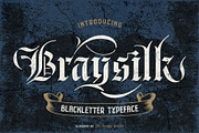 Braysilk Typeface, a Blackletter Font by alit design (Thumbnail 1 of 22)