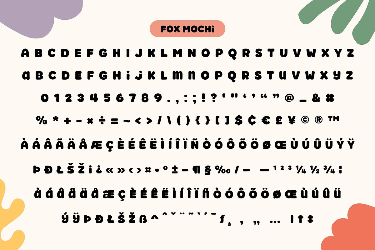 Fox Mochi: 4 Font Style, a Handwritten Font by Fox7 By Rattana (Photo 9 of 13)