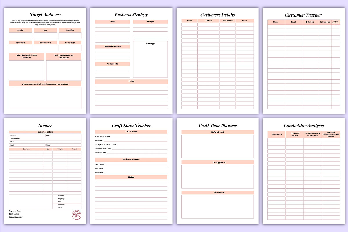 Craft Seller Business Organizer Kdp, a Stationery Template by Mustafiz (Photo 4 of 9)