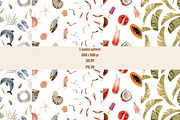 Beach summer watercolor clipart, a Seasonal Illustration by Artcard Watercolor (Thumbnail 11 of 14)