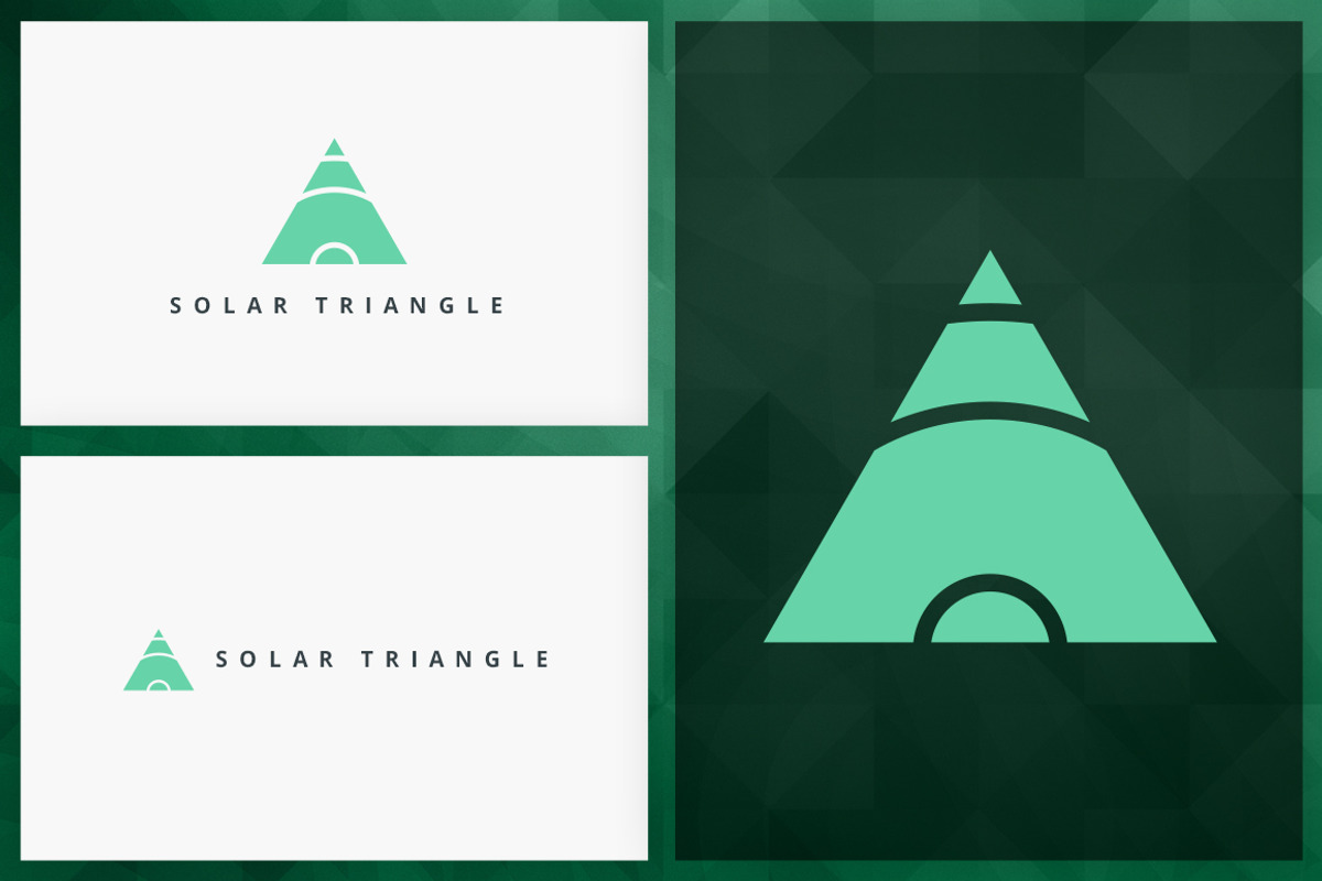20 Triangle Logos - Filled edition, a Branding & Logo Template by VP Fonts (Photo 4 of 21)