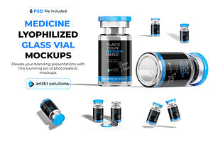 Lyophilized Vaccine Bottle 3D PSD