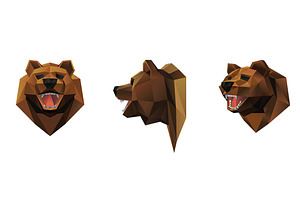Bear head vector illustration