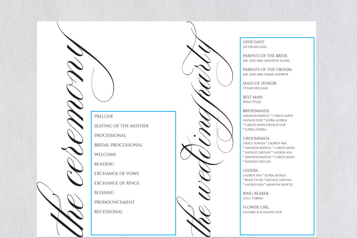 Wedding Program folded SHR365, an Invitation Template by Shafura_Wedding (Photo 4 of 6)