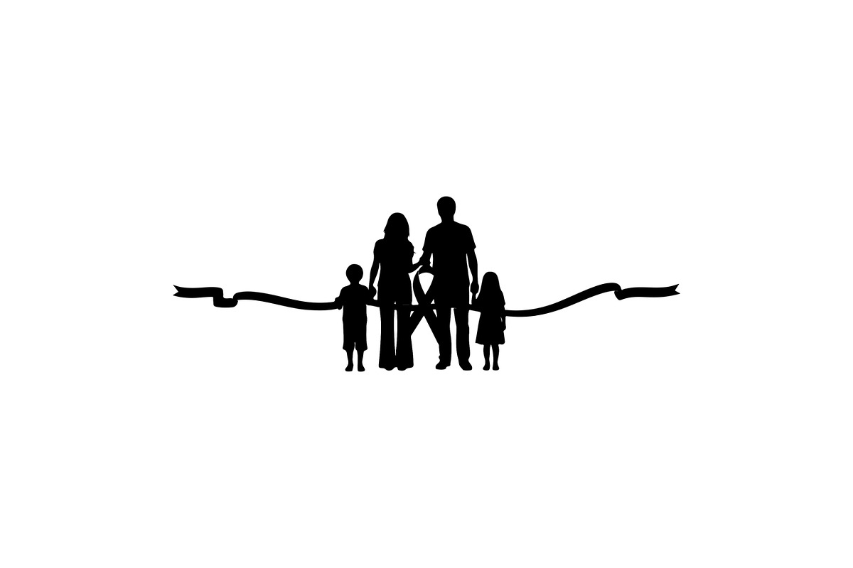 Cancer Awareness Ribbon Silhouette, a Seasonal Illustration by Designer_Momina (Photo 4 of 11)