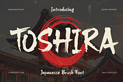 Toshira – Japanese Brush Display, a Handwritten Font by MaikoHatta (Thumbnail 1 of 7)