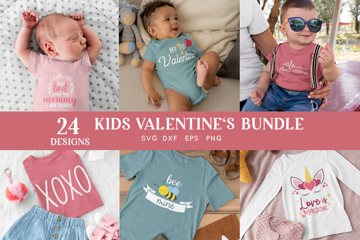 Kids Valentines Day svg bundle, an Object Graphic by Peachycottoncandy (Photo 2 of 4)
