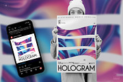 Hologram Party Flyers, Posters Pack, a Poster Template by pixelsao (Thumbnail 4 of 23)