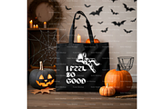 Halloween Tote Bag Mockup PSD, a Product Mockup by MockupWizard (Thumbnail 2 of 3)