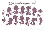 Mermaid Silhouettes in Buff, an Illustration by Amanda Ilkov (Thumbnail 2 of 3)