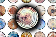 Digital Collage Sheet - Tree Ring, a Print Template by Kseniya-Omega (Thumbnail 1 of 3)
