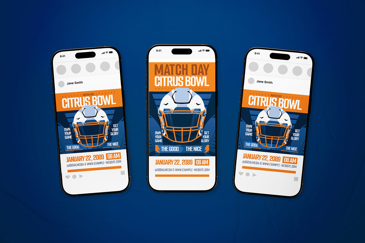 Citrus Bowl Event Flyer Set, a Flyer Template by The Good Store (Photo 2 of 2)