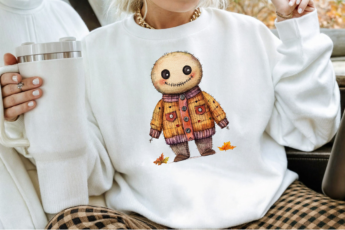 Autumn Gothic Voodoo Doll Clipart Bu, an Illustration by Sublimation Artist (Photo 4 of 6)