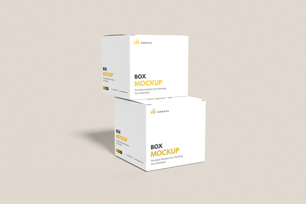 Box Mockup, a Packaging Mockup by xavier_studio (Photo 4 of 5)