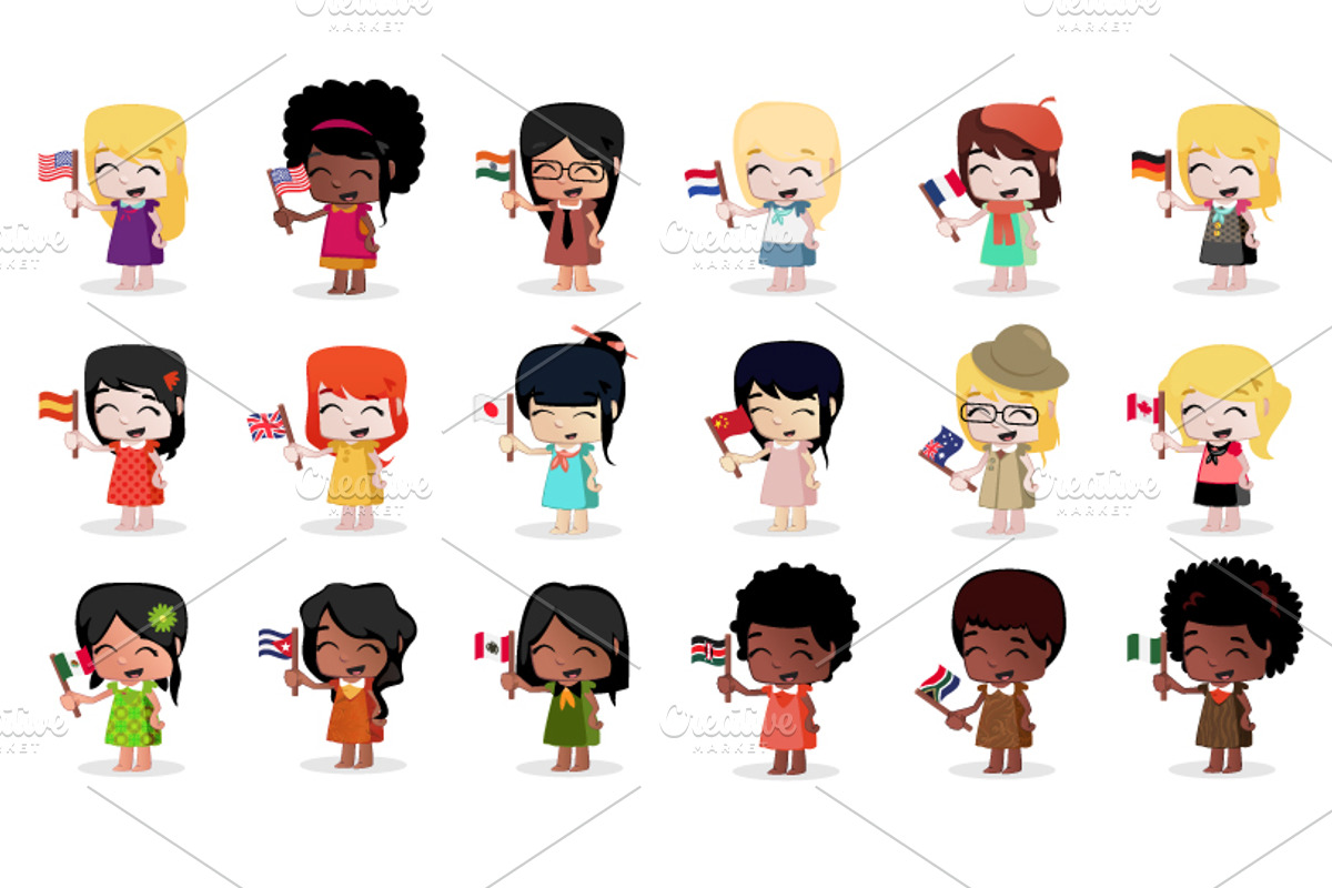Girls & Flags, an Illustration by Beatriz Gascón (Photo 1 of 2)