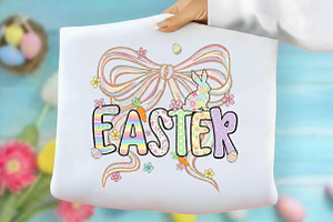 Brushstroke Easter Png, an Illustration by Designking