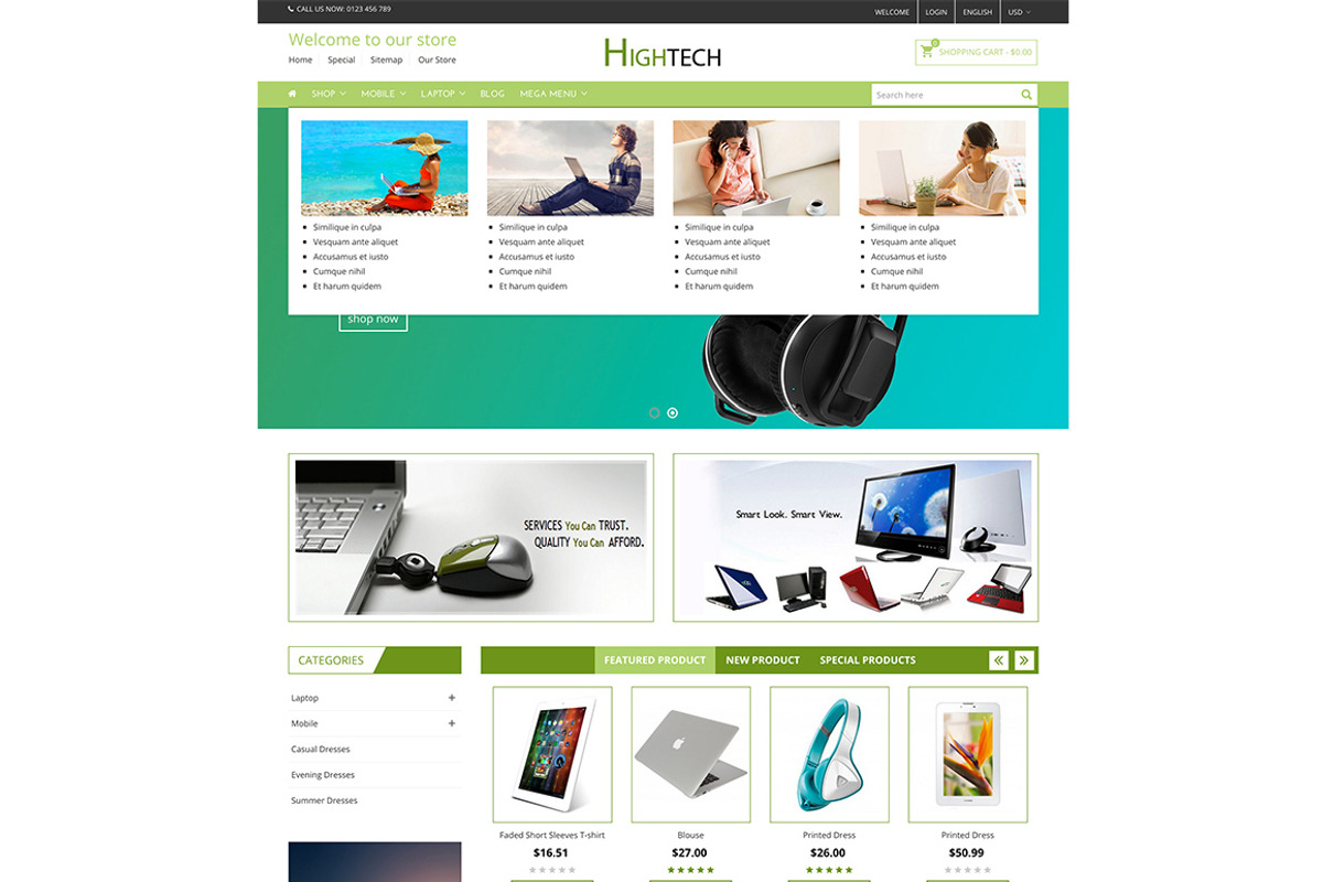 HighTech - Prestashop Theme, a Templates & Theme by neutrontheme (Photo 3 of 6)