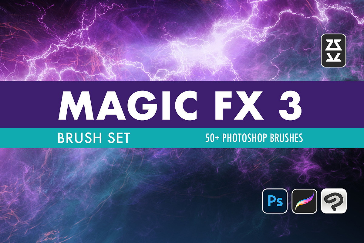 Magic FX 3 Brush Set, a Brushes & More by Zsolt Kosa Art (Photo 1 of 6)
