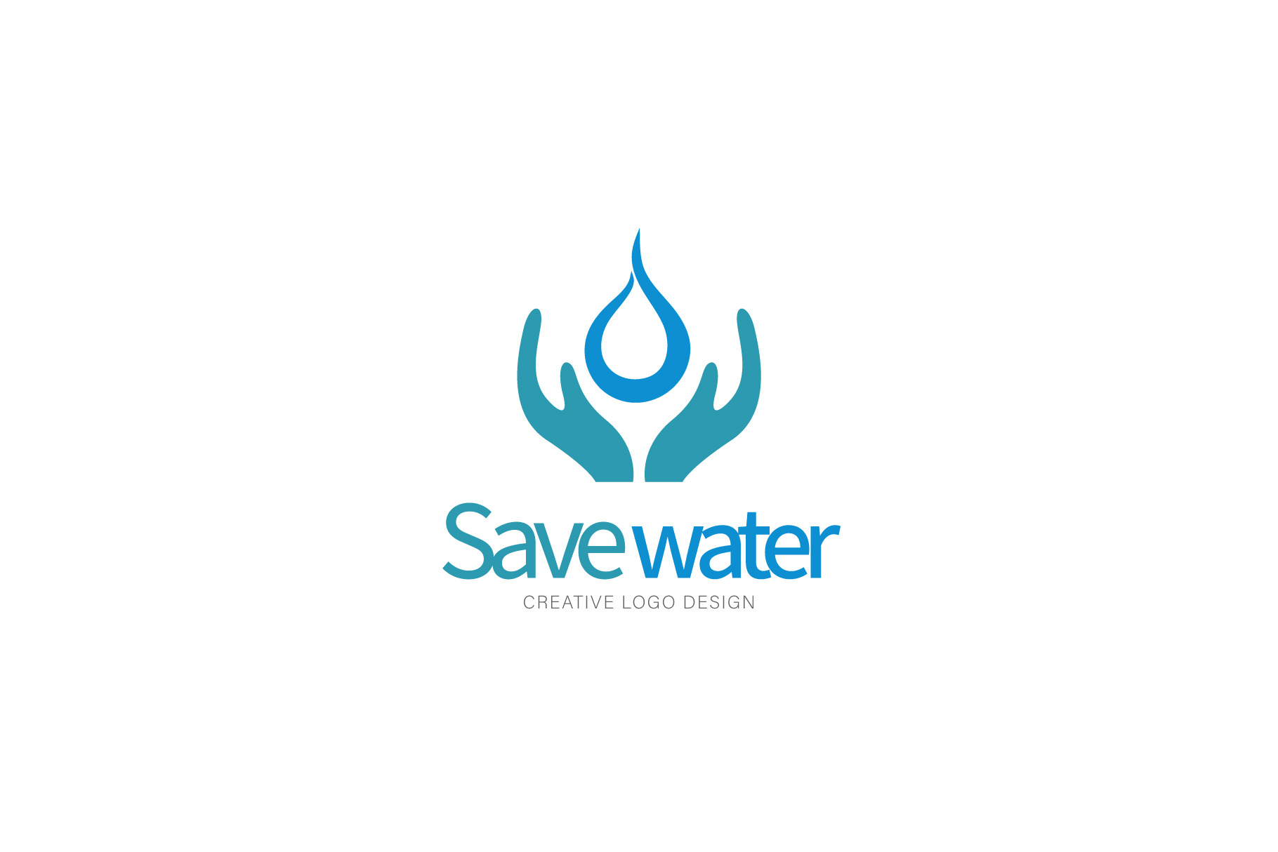 save water logo, a Branding & Logo Template by Logocreative