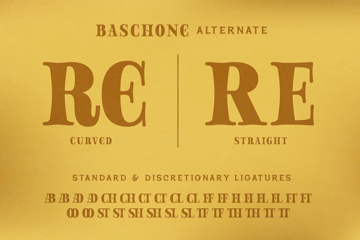 Baschone, a Serif Font by Drizy (Photo 2 of 9)