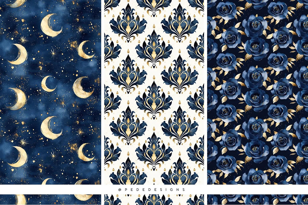 Celestial Glamour, a Decorative Illustration by PeDe Designs (Photo 12 of 15)