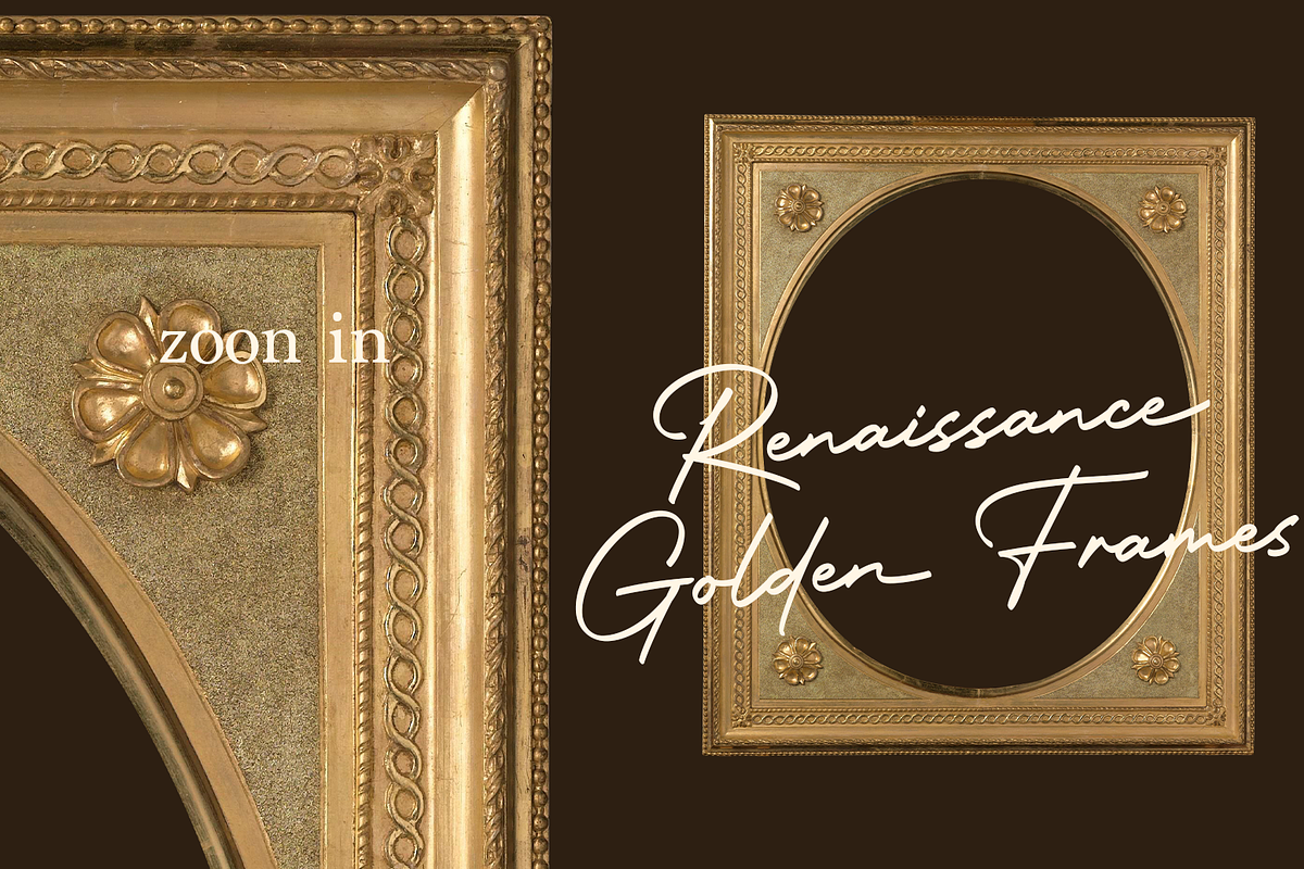 Renaissance Golden Frames Cliparts, an Object Graphic by Lilithcollageart (Photo 5 of 14)
