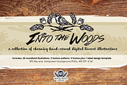 Into The Woods Linocuts, an Illustration by WhiteRiverStudio (Thumbnail 1 of 10)