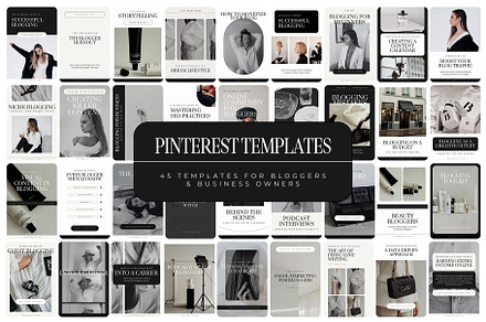 Pinterest Templates for Bloggers, a Social Media Template by Blush Created