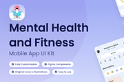 Mental Health & Fitness - UI Kit, an UI Kit Template by Arshad Ali (Thumbnail 2 of 10)