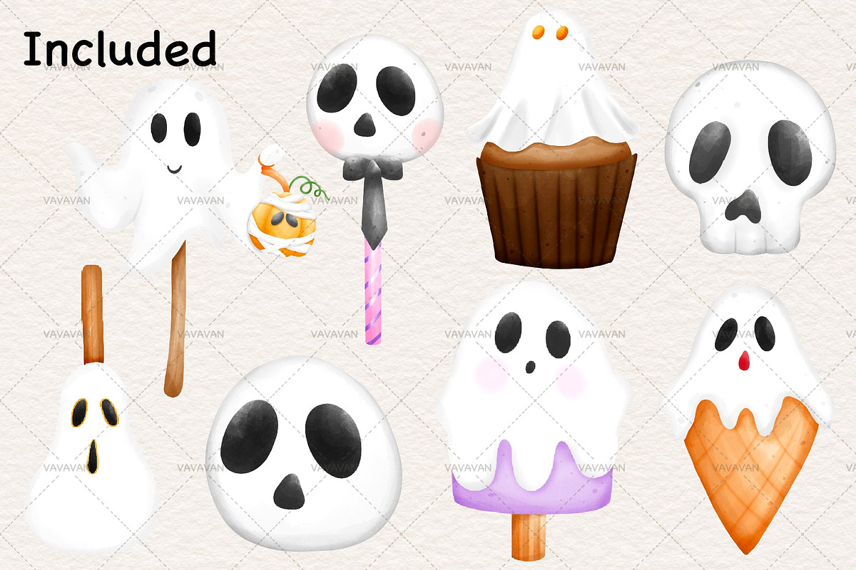 Happy Halloween party clipart, a Seasonal Illustration by Vavavan Artwork (Photo 2 of 4)