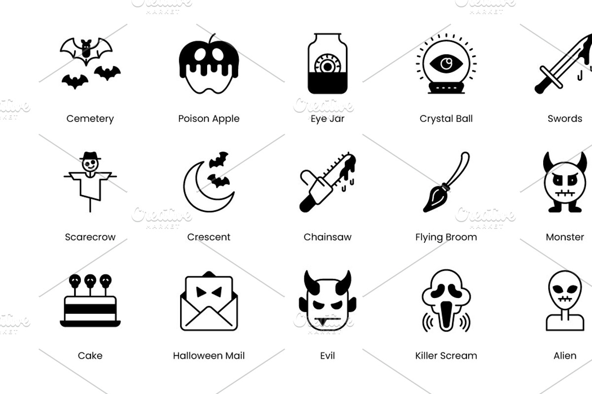 Halloween icons, an Icon by Vector Squad (Photo 4 of 5)