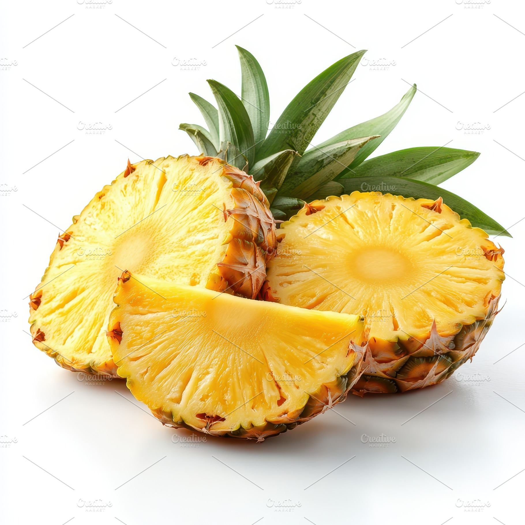 Juicy Pineapple Slices Fresh Tropica, a Food & Drink Photo by Pixeness Studio