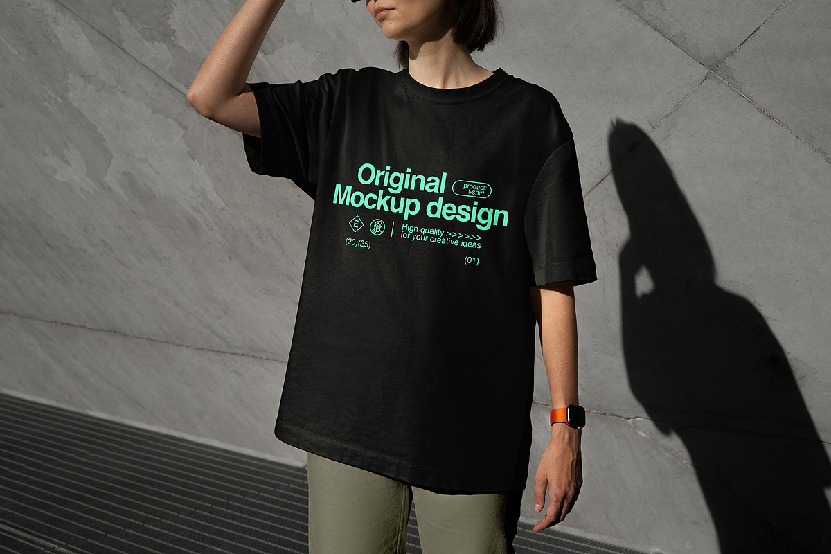 T-Shirt Mockup Bundle – 4 Scenes, a Shirt Mockup by eezo (Photo 2 of 14)