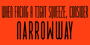 NarrowWay, a Sans Serif Font by Ingrimayne Type (Thumbnail 3 of 11)