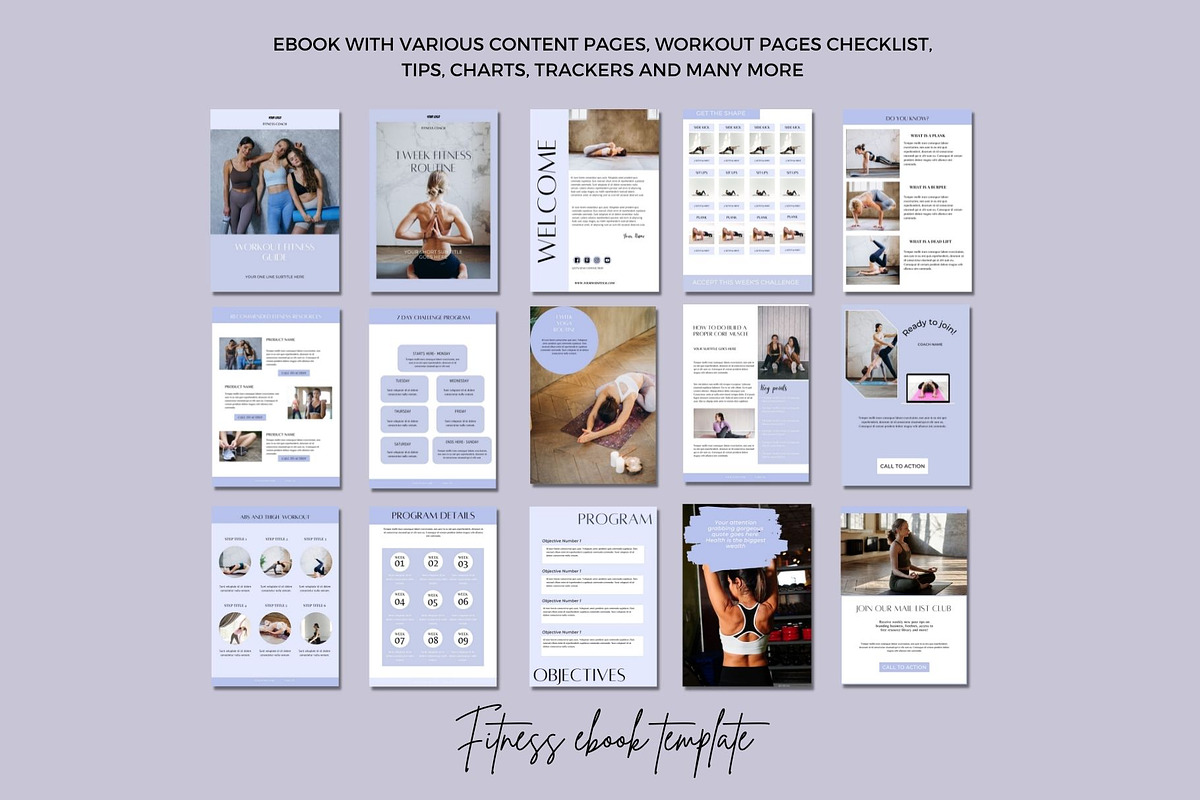 Health Wellness Template Bundle Canva
