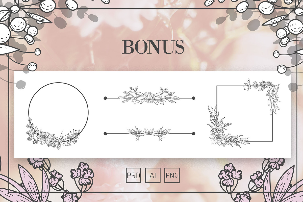 Floral Vector Monograms, an Object Graphic by Free-PSD-Templates (Photo 4 of 4)