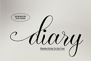 Diary Handwritten Script Font, a Script Font by Jrray Studio (Thumbnail 1 of 8)