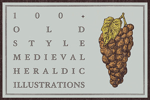 Old Style Medieval Heraldic Symbols