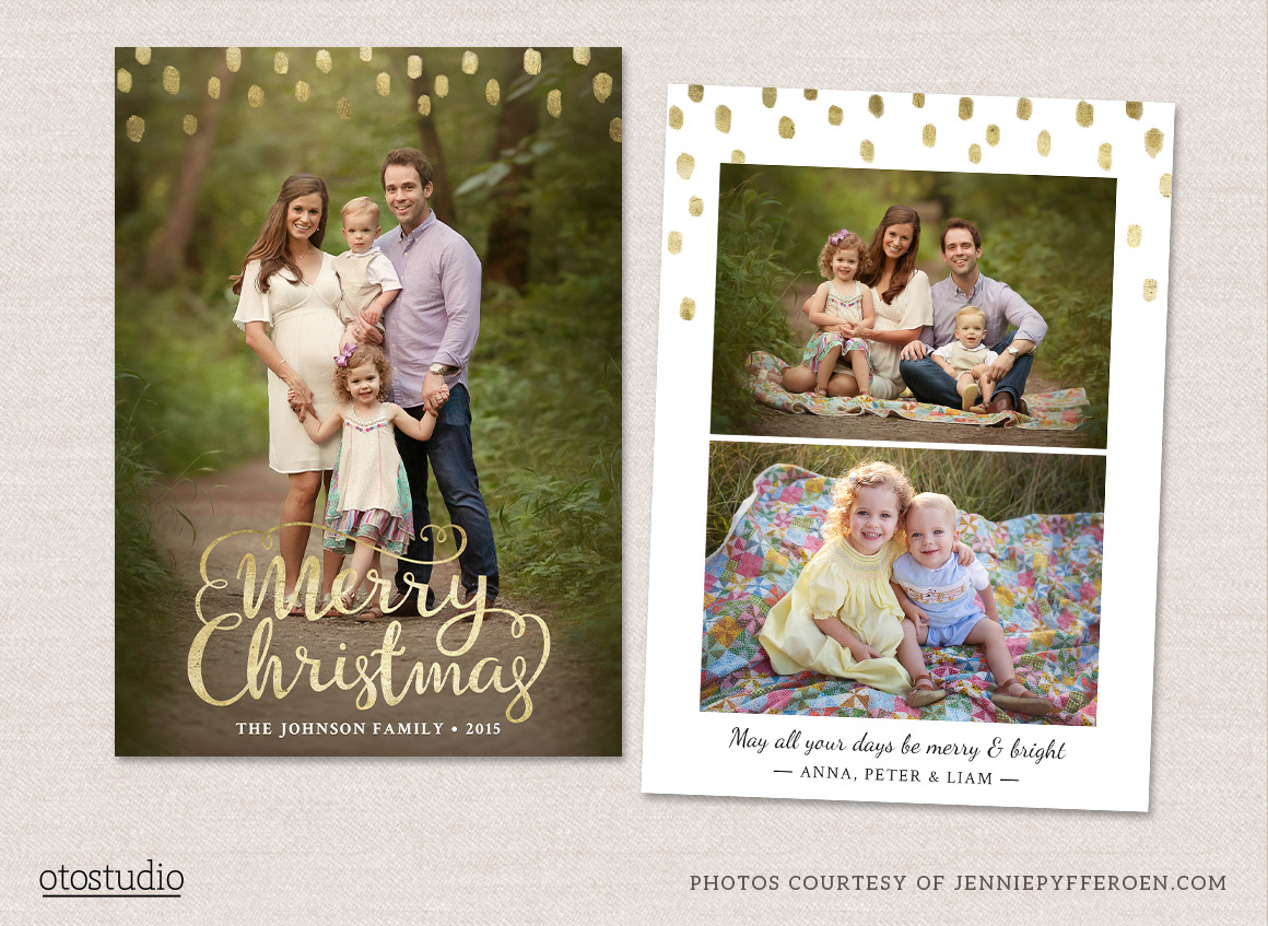 Christmas Card Template CC096, a Card Template by OtoStudio