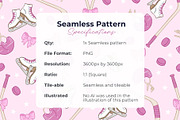 Pink Ice Hockey Seamless Pattern, a Pattern Graphic by Fern & Quill (Thumbnail 6 of 6)