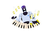 Artificial intelligent concept set, a Technology Illustration by PaperTrident (Thumbnail 5 of 9)