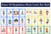 Zones of Regulation Flash Card, an Education Illustration by DigitalsDesigns (Thumbnail 1 of 9)