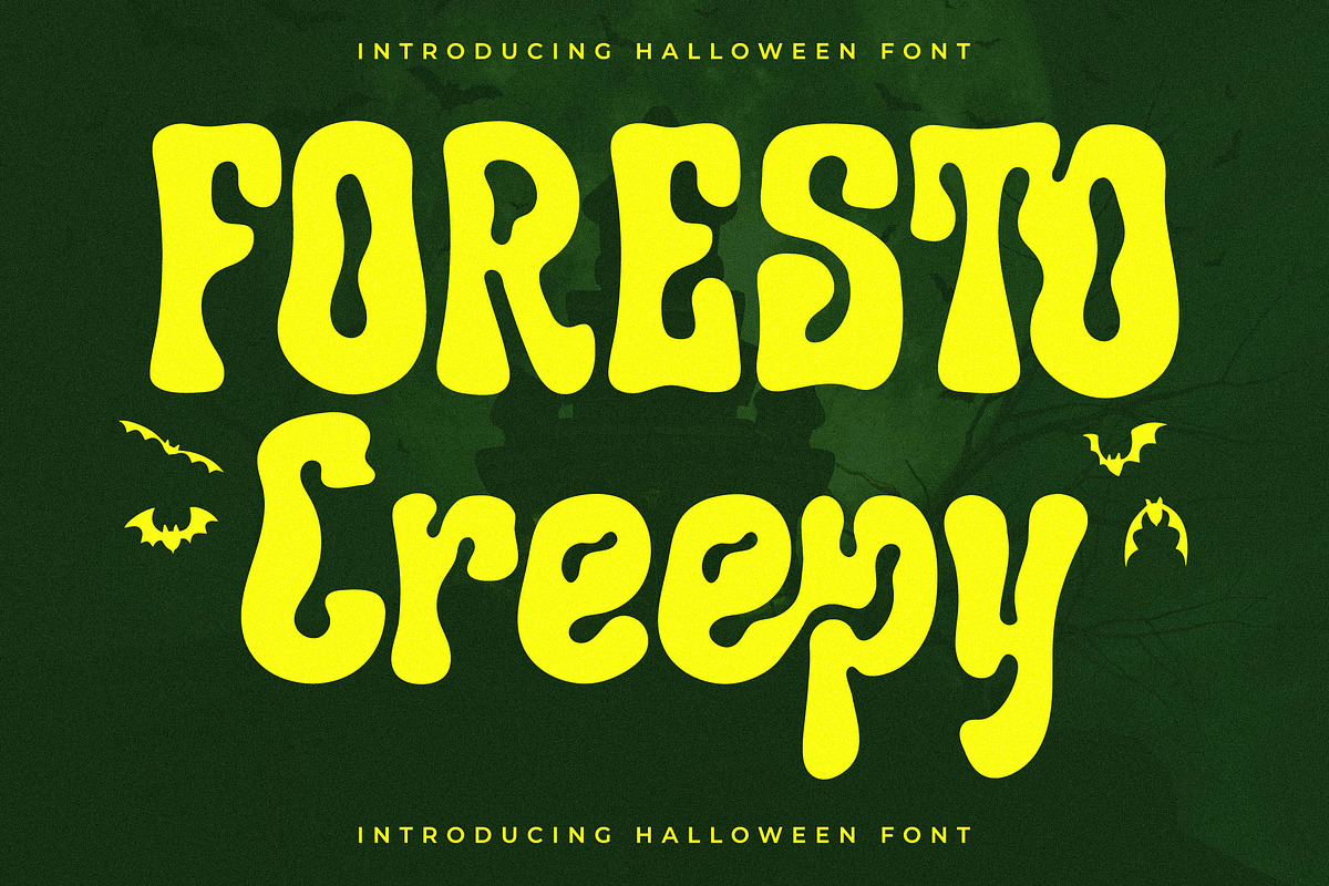 Foresto Creepy Halloween Font, a Sans Serif Font by Storytype Studio (Photo 1 of 15)