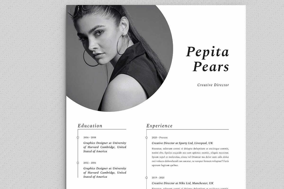 Resume / CV, a Resume Template by Peunayah (Photo 1 of 7)