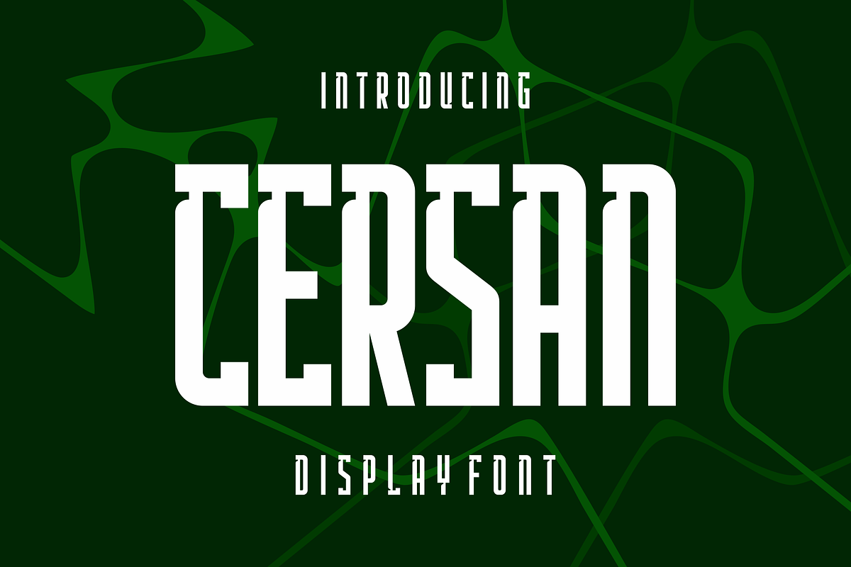 Cersan - Modern Display Font, a Sans Serif Font by lelevien (Photo 1 of 4)