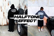 Vintage Halftone Photoshop Effect, a Texture Graphic by bonjourdsgnco (Thumbnail 1 of 5)