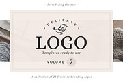 25 Delicate Feminine Logos - Vol 2, a Branding & Logo Template by Davide Bassu (Thumbnail 1 of 6)