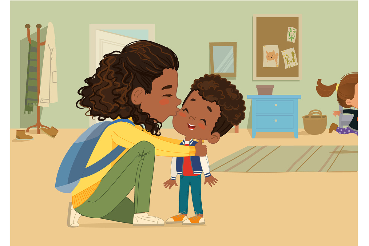 Goodbye kiss, an Education Illustration by FoxyImage (Photo 1 of 2)