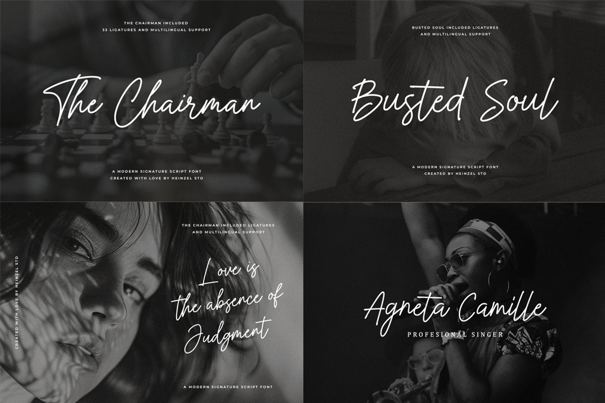 Premium Font Bundle Sale, a Script Font by Heinzel Std (Photo 2 of 10)