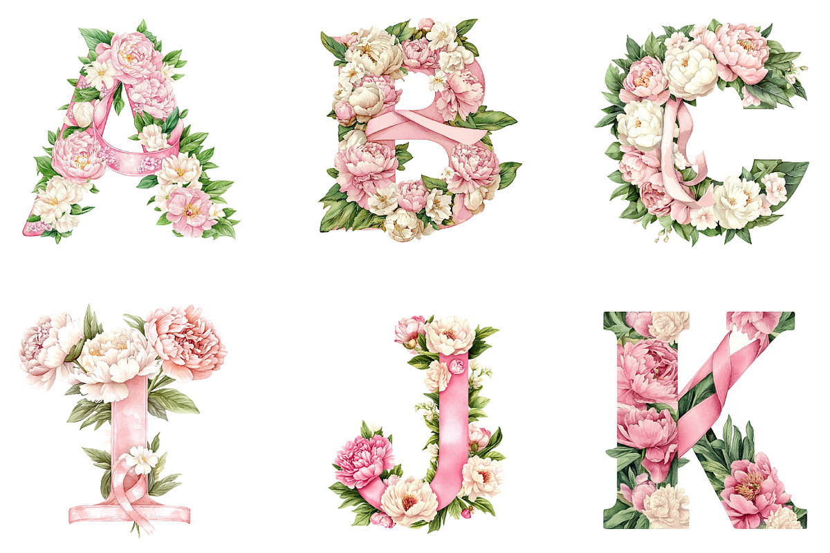 Cancer Alphabet PNG Bundle, a Seasonal Illustration by Designking (Photo 2 of 4)